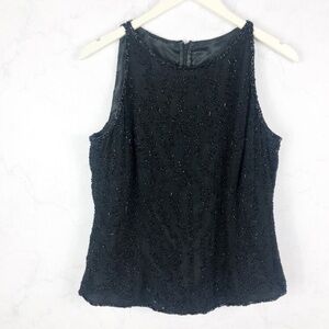 [MES AMI] Classic Embellished Bead Top